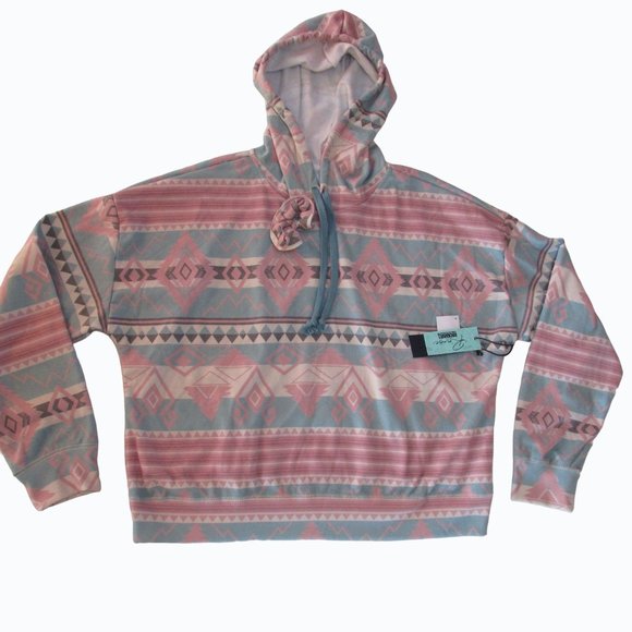 Rock & Roll Denim Women's Southwestern Aztec Loungewear Pants & Hoodie Set - Picture 2 of 5